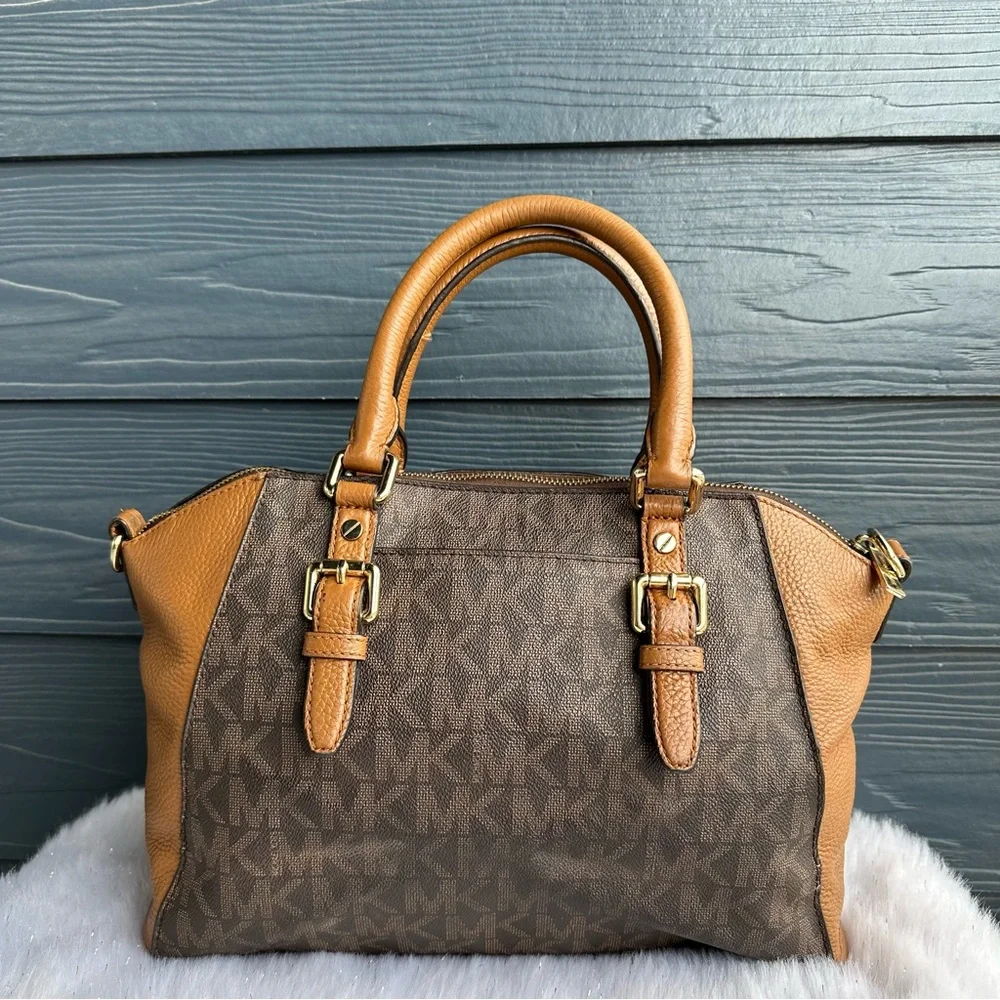 Michael Kors Selma Brown Signature Tote Bag